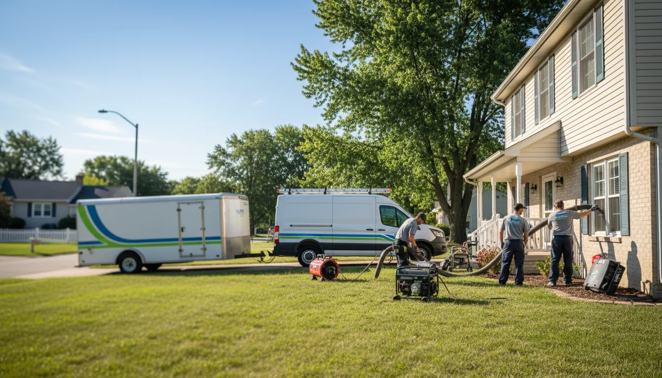Flooded Basement Restoration And Cleanup With Repair in Ohlman, IL near me